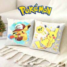 pocket monsters 2 Pieces Of  Peach Skin Pillowcases, Cute Cartoon  Super Soft Material, Suitable For Children's Rooms, Bedrooms, Living Rooms, And Outdoor Home Decoration