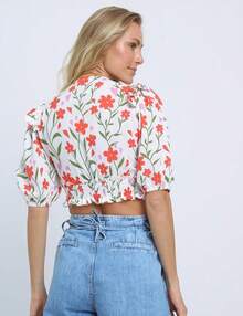Violet Garden Blouse Pequiá - trắng - Xem 2