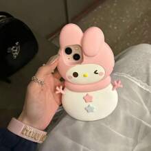 Uroczy futerał na telefon 1 szt. Cartoon Snowman Apple 16/13pro etui na telefon silikonowy IPhone14promax miękka skorupa 12 zabawny 15p, nadaje się do uprawiania sportu, wspinaczki, na zewnątrz i na kemping