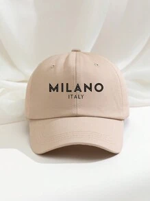 1 件刺绣“MILANO”泰迪羊毛棒球帽，透气可调节高尔夫太阳帽，时尚弧形帽檐太阳帽，男女皆宜，适合所有季节 - 棒球帽 - 查看 9