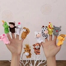 手指木偶套装 - 手偶用于互动讲故事、派对用品、生日和圣诞礼物， - 彩色 - 查看 9