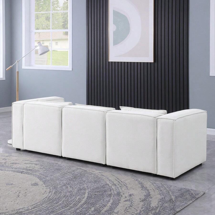 Modular Sofa BEIGE Chenille Fabric, Simple And Grand, The Seat And Back