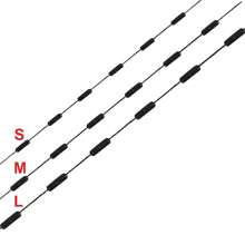 Rubber Fishing Bobber Stopper,6 In 1 Float Sinker Stops,Black Oval Cylinder,L M S Float Stop Available