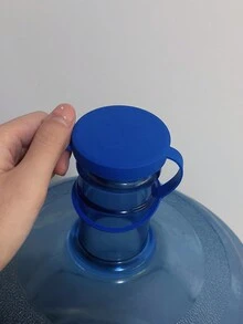 1pc/2pcs Silicone Seal Water Dispenser Bottle Cap With Hanging Rope, Universal Water Bucket Leak Proof Dustproof Cover - Multicolor - View 5