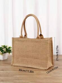 圣诞图案文字定制个性礼品袋，把回忆装进手提包，超大布质手提包，内有防水购物袋、储物袋、行李袋，适合婚礼、生日、海滩、节日，是送给女士、母亲、老师、朋友、伴娘、学生的最佳礼物 - 彩色 - 查看 6