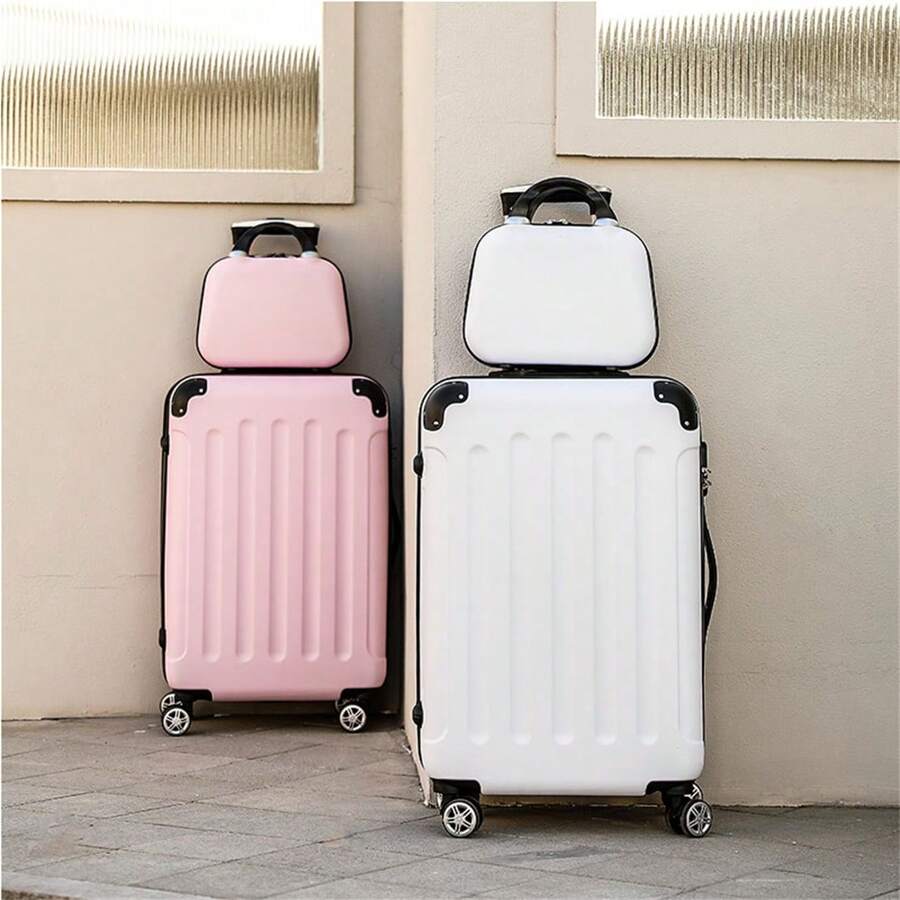 1pc Luggage Cover, 360 Degree Spinner Wheeled Suitcase, 24-Inch Capacity Password Lock, Travel Trunk For Men & Women Students Travel Suitcase Suitcases Suit Case Travel Luggage Bag For School School Accessories School Stuff