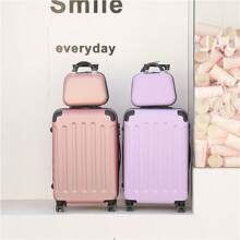 1pc Luggage Cover, 360 Degree Spinner Wheeled Suitcase, 24-Inch Capacity Password Lock, Travel Trunk For Men & Women Students Travel Suitcase Suitcases Suit Case Travel Luggage Bag For School School Accessories School Stuff