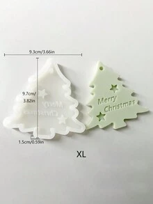 1 件圣诞雪花和驯鹿硅胶模具，适用于 DIY 软糖 - 白色 - 查看 9