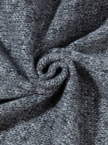 White Yueh 秋冬新款男士简约纯色休闲宽松圆领套头毛衣，圣诞节和新年穿搭，长袖上衣