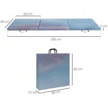 Tapis de gymnastique - Bleu azur - Voir 2