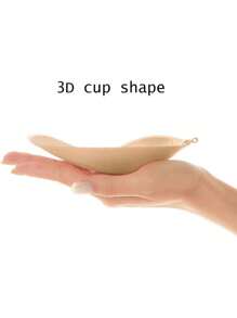 1 对粘性胸罩，露背无肩带胸罩聚拢，粘性隐形提升胸罩 - 彩色 - 查看 8