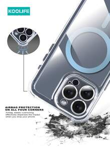 Koolife 磁吸式手机壳,四角气囊设计,镜头贴膜,防滑防摔,适用于 17 Pro Max/17/17 Pro/17 Air/16/16 Pro/16 Plus/16 Pro Max/12/12 Pro/12 Pro Max/13/13 Pro/13 Pro Max/14/14 Plus/14 Pro/14 Pro Max/15/15 Pro/15 Plus/15 Pro Max - 淺藍色 - 查看 5