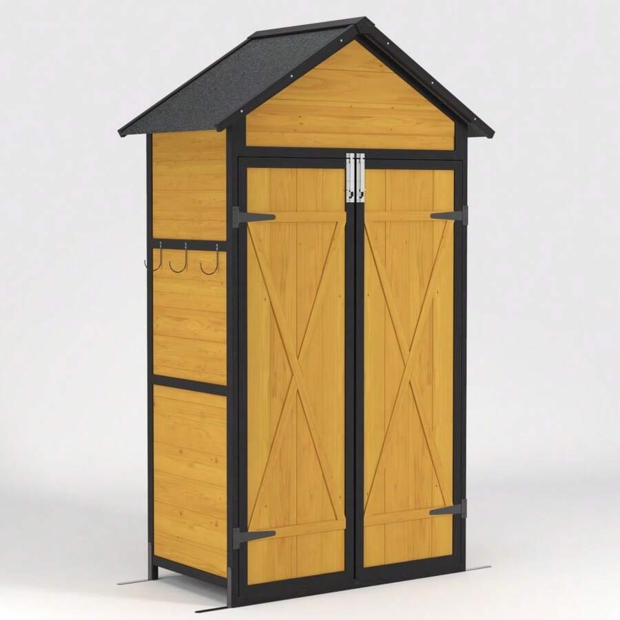 Outdoor Storage Weatherproof Wood Storage Shed With Waterproof