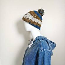 Mũ len đan ấm áp mùa đông bằng polyester - Nhiều màu - Xem 5