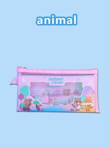 Set de 6 artículos de papelería: Estuche de malla para papelería, lápiz, regla, libreta, sacapuntas, borrador, paquete de regalo de papelería con cremallera cuadriculada, estuche para bolígrafos, regalo de Halloween/Navidad de regreso a la escuela