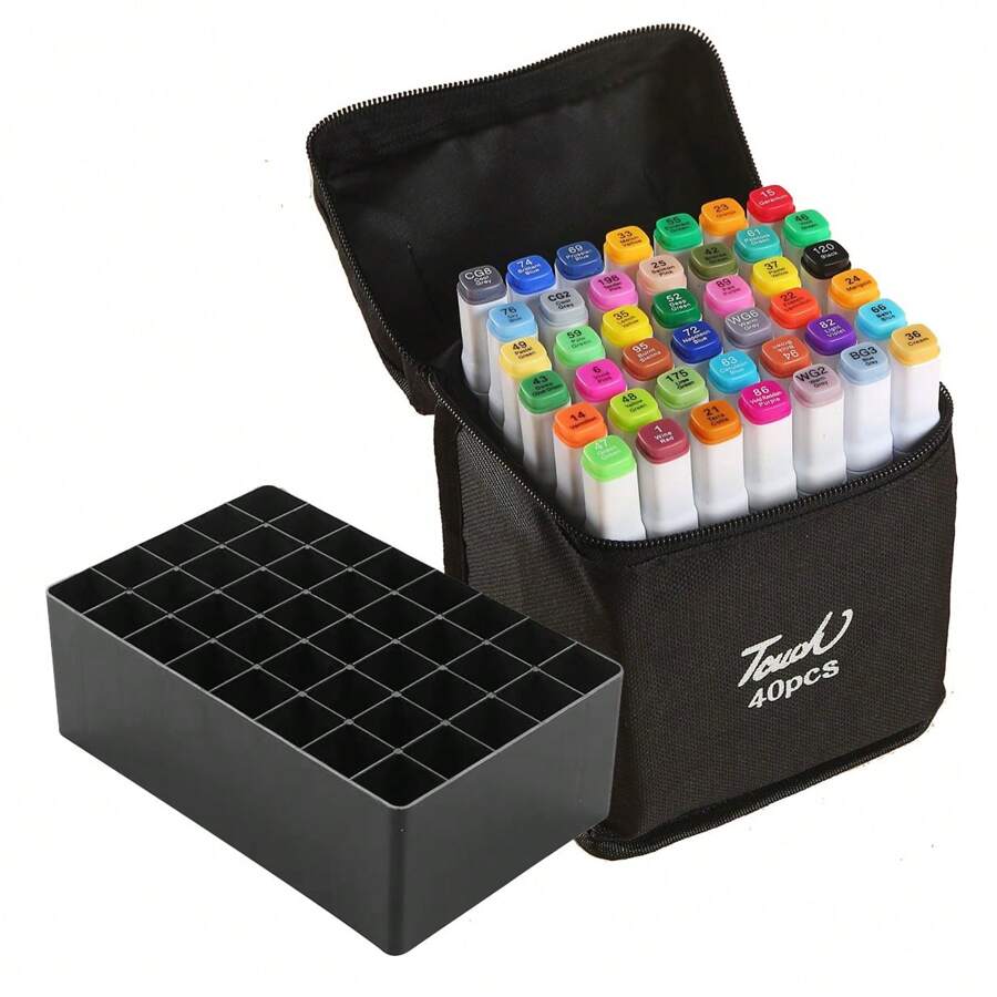 Set Of 40 Colors Permanent Double Tip Pens - Nhiều màu - Xem 1