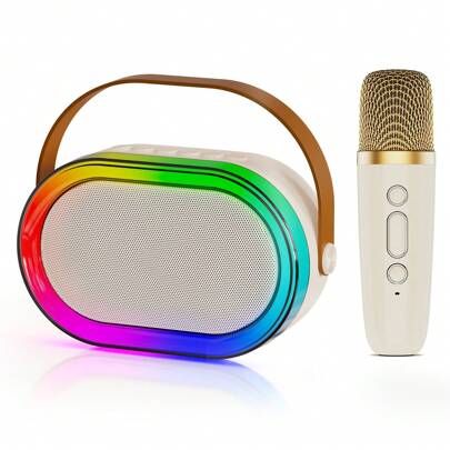 JYX JYX Con micrófono inalámbrico y luces para fiestas en casa, reuniones, regalos de Navidad y cumpleaños para niñas, niños y todos.