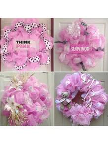 10Yards Christmas Decor Mesh Ribbon, DIY Xmas Door Wreath Bow Flowers Garland, Gift Wrapping Ribbon For Birthday Wedding Holiday Party Supplies, Christmas Tree Decoration, Christmas Decorations For Home 2024 Christmas Gifts New Year 2025 - Multicolor - View 4