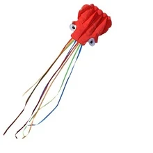 1 Set Large Octopus Kite, Long Tail, Elegant & Easy To Fly, Beach Kite, Fun Toy For Adults (Red + Blue), Some Colors Random - Multicolor - View 14