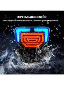 Luz Trasera Moto Faro Trasero Universales Stop Luces - Amarillo - Ver 8