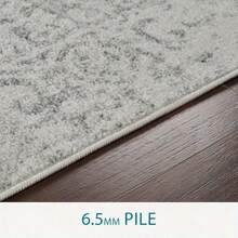 Syracusa Vintage Rug - Area Rugs Living Room, Hallway, Bedroom - Chic Neutral Scandi Rug, Traditional Boho Rug Style, Natural Easy Care Pile - Large Rug 160x220 Cm Grey And Beige Rug - Grey - View 5