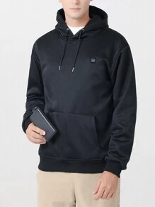 Heated Hoodies For Men - Stay Warm In Winter With Battery-Powered Heat -​ Pullover Hoodie With Pockets For Outdoor Activities,Single Switch Controls Seven Heating Zones (Without Power Supply)