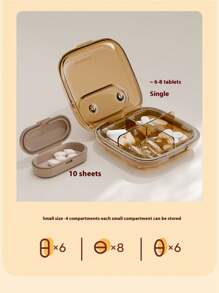 Portable Small Pill Box For Three Meals A Day, Mini Medicine Pack, Portable Pills, Medication Pills, Health Products Packaging Box