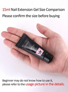 4件套美甲延长胶套装 - 4种颜色：柔粉色、白色、透明色、咖啡色，亚克力硬胶，延长美甲艺术设计，快速打造美甲造型，美甲工具，送给女性的礼物，在家也能享受美甲沙龙的乐趣 - 彩色 - 查看 7