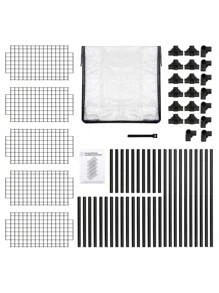 5-SHELF WIRE RACK WITH COVER(1PACK),Glint