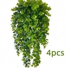1 件/2 件/4 件 78 厘米/30.71 英寸人造悬挂植物，人造藤蔓悬挂桉树绿叶花环，防紫外线人造常春藤花环，适用于婚礼背景拱门墙装饰、节日派对装饰、家居装饰、防紫外线室内室外、情人节、礼物 - 綠色 - 查看 14