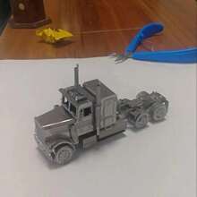 3D Stereoscopic Glue-Free Assembly Model DIY Metallic Puzzle - Excavator, Crane, Tractor, Construction Vehicle - Desktop Decoration, Christmas Gift, Birthday Gift!