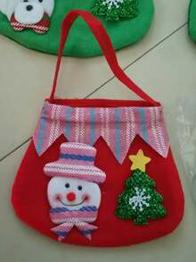 Túi trái cây Giáng sinh hòa bình Túi táo Túi quà Giáng sinh Ông già Noel Người tuyết Túi quà Nai sừng tấm - Nhiều màu - Xem 10