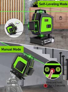 Clubiona 16 Lines Green Line Laser Working With Remote Control And Self-Leveling For Floor, Wall And Ceiling Laser - Khaki - View 5