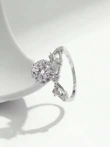 MODIAN 925 Sterling Silver Moissanite Ring Delicate Lab Diamond Halo Ring Crown Luxury Rings For Women Wedding Fine Jewelry - Silver - View 8