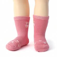 12 Pairs Non-Slip Baby Rabbit Design Crew Socks, Suitable For 0-7 Years Old, All Seasons - Multicolor - View 8