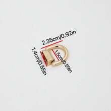 2pcs D-Ring Buckle Strap Loops For Handbag, Backpack Hanging Hook, Shoulder Strap Accessory, Light Gold Color D-Ring (No Tools Included)