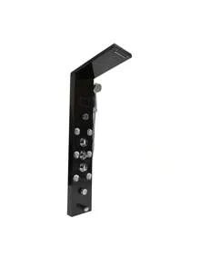 SHZICMY LED Rainfall Head Hand Shower Panel Tower System Bathrooms Waterfall Jets Faucet