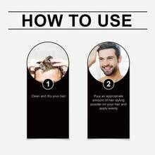 Phấn tạo kiểu lì cho nam, Phấn tạo phồng, Phấn tạo kiểu lì giữ nếp tươi mới, Phục hồi tóc hư tổn bằng Keratin - màu đen - Xem 10