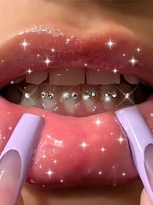 120pcs Self-Adhesive Tooth Gems Kit, Shiny Crystal Teeth Jewelry Decor, Removable & Easy To Install, Fashionable Bling Accessories For DIY, Suitable For Halloween, Y2K, Goth, Hip-Hop Styles, Comes With Tools - Tooth Gem Kit - View 6