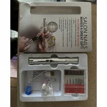 电动指甲打磨机 12 位打磨套装，多功能美甲钻，USB 充电式 - 适用于厚指甲，专业 4 速电动指甲锉，指甲抛光，角质层护理，指甲塑形工具，女士礼物，优质产品 - 白色 - 查看 10