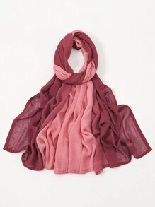 1 Pc Women Multi-Color Gradient Headscarf, Soft Modal Scarf, Versatile Elegant Fashion Wrap, Suitable For Daily Gatherings In Multiple Occasions, Scarves, Jersey Hijabs - Multicolor - View 16