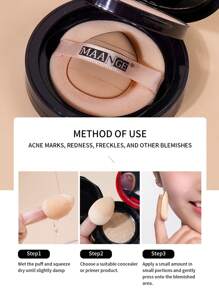 MAANGE 12 Pcs Makeup Tool Set With 7pcs Makeup Brush Set+5pcs Powder Puff Accessories,Blush Brush Foundation Brush Eyeshadow Brush Eyelash Brush Eyebrow Brush Lip Brush Contour Brush Loose Powder Brush Concealer Brush Makeup Tools