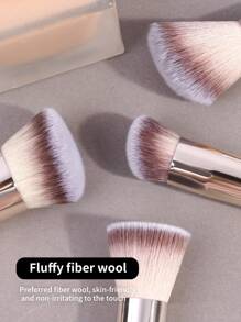 MAANGE 12 Pcs Makeup Tool Set With 7pcs Makeup Brush Set+5pcs Powder Puff Accessories,Blush Brush Foundation Brush Eyeshadow Brush Eyelash Brush Eyebrow Brush Lip Brush Contour Brush Loose Powder Brush Concealer Brush Makeup Tools