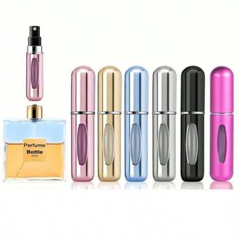 1pc Portable Mini Refillable Perfume Atomizer Bottle Spray, 5ML Scent Pump Case For Travel
