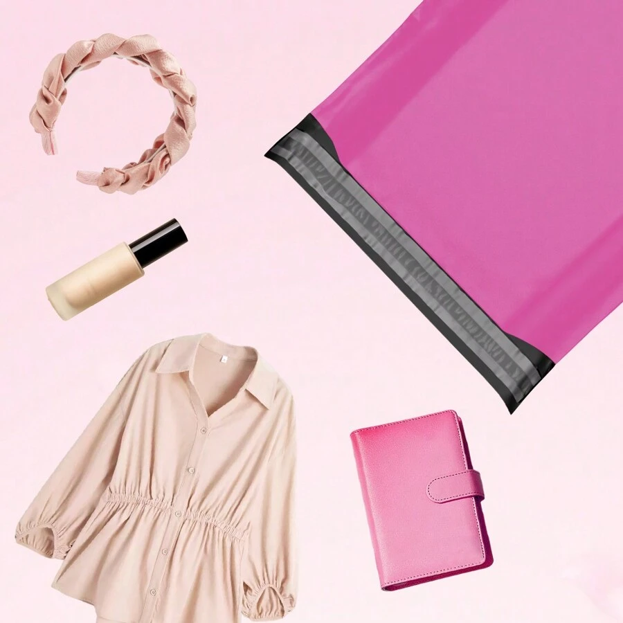 Poly Mailers Shipping Bags For Clothing, Shipping Envelopes, Strong Self Seal Mailing Bags For Small Business, Poly Bags For Clothes - 粉色 - 查看 1