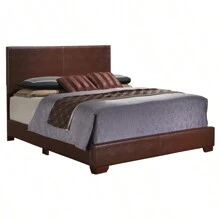 Glory Furniture Aaron G1855-QB-UP Queen Bed, LIGHT BROWN