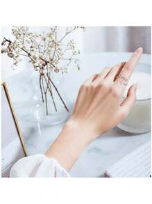 Women's Adjustable 925 Sterling Silver "I Can Do All Things" Jesus Cross Ring, Fashion Christian Jewelry, Anniversary Gift For Her