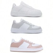 Buy 2 Get 3 Pairs > Kit 3 Original Women's Casual Sneakers Fashion Blogger - 白色 - 查看 1