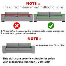 1/2/3/4 Seater Bubble Gauze With Skirt Hem Sofa Cover All Inclusive All Season Universal Modern And Minimalist Sofa Cushion Slouchy And Elastic Sofa Cover Anti Slip Sofa Cover Gifts Birthday Graduation - Multicolor - View 4