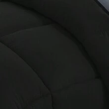 mohap. MOHAP Couette Bicolore 4 Saisons Chaude l'hiver Hypoallergénique Toutes Saisons Couette de Lit Réversible 2 Personnes Edredon - Noir + Gris Foncé - Voir 5